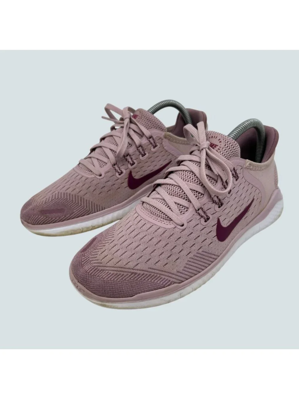 Nike Free RN 2018 Women's 8.5 Plum Chalk True Berry Running Shoes 942837-500